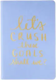 Eccolo Dayna Lee Collection Periwinkle 'Let's Crush These Goals' 8x6" Flexi-c...