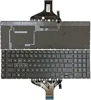 Gintai RGB Backlight Backlit US Keyboard for HP Omen 17-cb0050nr 17-CB1072NR 17-CB1080NR NSK-XP2BQ 9Z.NF3BQ.201 L32775-001