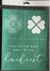 NEW “I’m The Luckiest” Chalk Couture Chalk Transfer Stencil Size B Shamrock RET