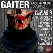 GAITER - BLOODY SKULL FACE | HORROR | HALLOWEEN | SCARY | MASK | MOTORCYCLE