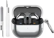 USTIYA Case for Samsung Galaxy Buds 3 / Buds 3 Pro Cover Protector Case Protection Shock-Absorption TPU (Transparent) (Transparente + Pen)