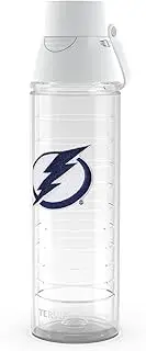 Tervis Venture Lite NHL Tampa Bay Lightning - Primary Logo Made in USA Double Walled Insulated Tumbler Travel Cup Keeps Drinks Cold & Hot, 24oz Water Bottle, Classic