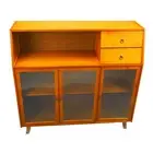Multifunction Kitchen Sideboard 3 Compartment Buffet Cabinet with Shelves and