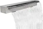 Waterfall Pool Fountain Stainless Steel 90 cm Outdoor Garden Feature Decor