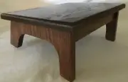 Nursing Stool, Amish Style, Solid Oak, Desk Foot Stool
