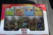 Pokémon TCG 151 Mini Tin Set Costco Exclusive(5 Tins+10 Packs+ Promo Cards)