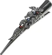 MOTHNUR Crystal Alligator Hair Clip for Women Rhinestone Decorative Barrette for Fine Hair Elegant Duckbill Design for Weddings and Special Occasions Comfortable Hold