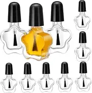 Minkissy DIY Nail Polish Storage 10pcs 5ml Glass Bottles Empty Nail Polish Containers Simple Appearance Bottles for Women