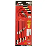 PT30511 - PkTool - 13pc SAE JUMBO LONG BALL END HEX KEY SET