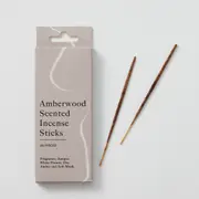 Pilbeam Living Amberwood Scented Incense Sticks 60pcs