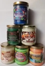 Smoke Odor Exterminator 13 oz Jar Nag Champa, Assortment Set of (6) Candles.