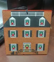 CATS MEOW LAFAYETTE SQUARE HOUSE CHRISTMAS ORNAMENT (Signed, 2000, Retired) NEW