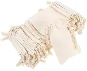 PRETYZOOM 50pcs Drawstring Bag Drawstring Pocket Small Drawstring Pouch Bags for Storage Party Favors Bags for Jewelry Convenient Drawstring Headphone Bag Sack Bags Fabric Beige