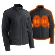 Nexgen Heat Women's Heated Soft Shell Zipper Jacket for Riding , Hiking w/