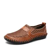 Men's Breathable Mesh Slip-On Loafers – Lightweight Casual Driving Shoes with Non-Slip Sole for Summer