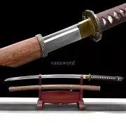 Japanese Manganese Steel 98 Sabre Sword 军刀 Full Tang Wooden Sheath Battle Ready.