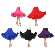 Belly Dance Skirt Flamenco Dress Costume for Women Ballroom Dancing Skirts