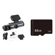 Camera For Cars Dashcam Front And Rear Camera 1080p Night Car Driving Recorder
