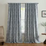 Elrene Home Fashions Giovanni Medallion Blackout Window Curtain Panel, 52 x 84