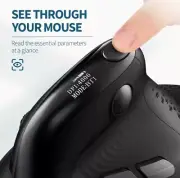 Deluxe M618XSD Seeker Ergonomic Vertical Mouse with OLED Screen Rechargeable