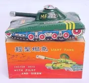 China MF-721 CHINESE MILITARY ARMY LIGHT TANK Tin Friction Toy MIB`60 VERY RARE!