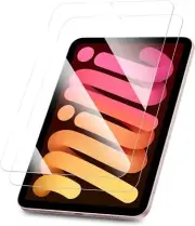[2 Pack] Tempered Glass Screen Protector for iPad Mini 7 (A17 Pro) / iPad Mini 6
