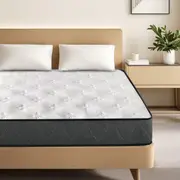 Advwin 7-Zone Double Mattress Pocket Spring 22cm Medium Firm Memory Foam Mattress