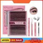 DIY Lash Extension Kit 320pcs Individual Lashes Cluster D Curl (30D+40D, 9-16mm)