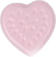 100Pcs Eyelash Extension Glue Tray,Tray with Base Flower, Lash Droplet Tray, light pink