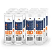 12-PACK of Reverse Osmosis Replacement Filters 10" Sediment & CTO Carbon Block
