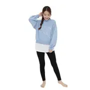SAZAC Cinnamon Layer Sweat Pullover Blue Ladies ML