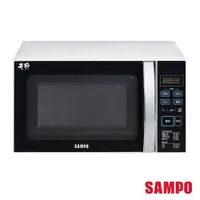 在飛比找PChome24h購物優惠-SAMPO 聲寶 21L 微電腦轉盤式微波爐 RE-N921