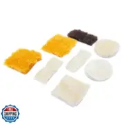 SLC Shearling Wool Buffing Pads for Leatherworking 8 Pack