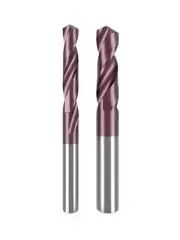 HRC65 AlTiNCoated Solid Carbide Drill Bit 9.1mm-15.0mm 2-Flute CNC Tungsten