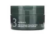Numbuzin, No.3 Pore & Makeup Cleansing Balm With Green Tea and Charcoal, 2.99 oz (85 g)