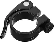 Generic Bike Seatpost Clamp Aluminum Quick Release Saddle Clamp for Easy Installation Compatible Road and Fixed-gear and Lightweight
