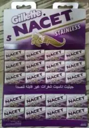 100 X Double Edge Razor Blades Gilette NACET Stainless Russia Men's Razors