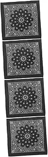 [WRITWAA] 4pcs Bandana for Men/women Cotton Headband Multi-purpose Scarf Perfect for
