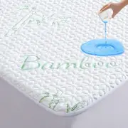 Mattress Protector Bamboo Bed Mattress Waterproof Mattress Cover Single King Queen Double BC
