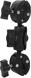 Alipis Motorcycle Camera Mount Clamp with Ball Head Lightweight Handlebar Holder for Secure Camera Attachment Motorcycles Easy Installation Compact Design