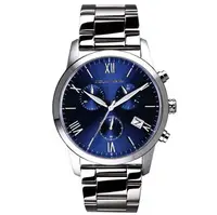 在飛比找樂天市場購物網優惠-【精光堂】RELAX TIME 飛行者男計時手錶-藍x銀 [