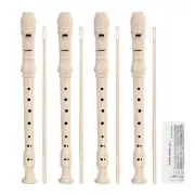 4 Pack Recorder Instrument 8 Hole German Style Soprano RecorderSchool Descant AU