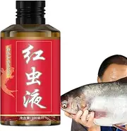 Red Worm Fish Bait,100ml Fish Attractant Red Worm Concentrate Bait | Strong Smell Scent Food Natural Lure Attraction Fishing Attractants for Trout Bass Tilapia