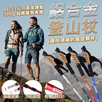 在飛比找momo購物網優惠-【TAS 極限運動】買一送一 鋁合金 伸縮登山杖(三節直柄 