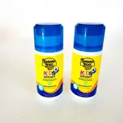 NEW 2 Banana Boat Kids Sport Sunscreen Roll On UVA/UVB 60+ Protection
