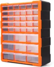 39-Drawers Storage Cabinet Tool Box Parts Storage Bin Chest Case Plastic Organis