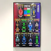 iCUANUTY Display Wall Mount for Lego Speed Champions f1 car 10-in-1 Building Set- Display Wall Frame Intended for Lego 77242,77251,77243,77244,77246 77245 77249 etc,Size:75 x 45cm,Only Wallboard!