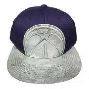Washington Wizards Mitchell & Ness NBA Snapback Hat Cap Purple Reflective New