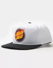 SANTA CRUZ Check Ringed Flame Dot Mens Snapback Skater Cali Hat Cap Street Wear