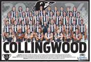 LAMINATED 2024 COLLINGWOOD MAGPIES AFL FOOTBALL TEAM POSTER,BARGAIN 8
